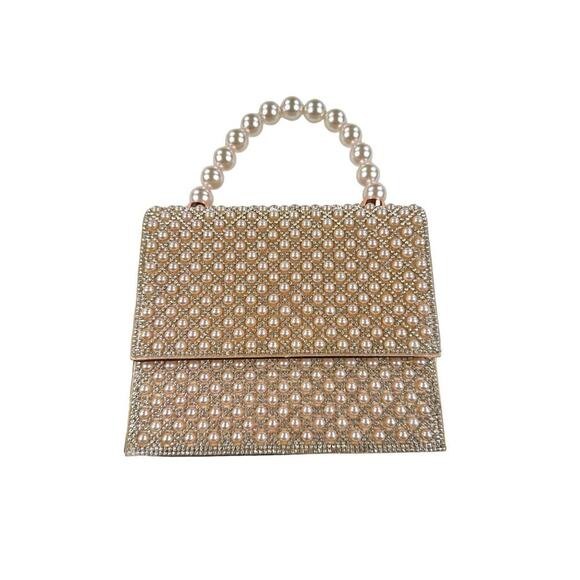 Aldo Jereranna Pearl bag in Pink & White - Picture 1 of 5